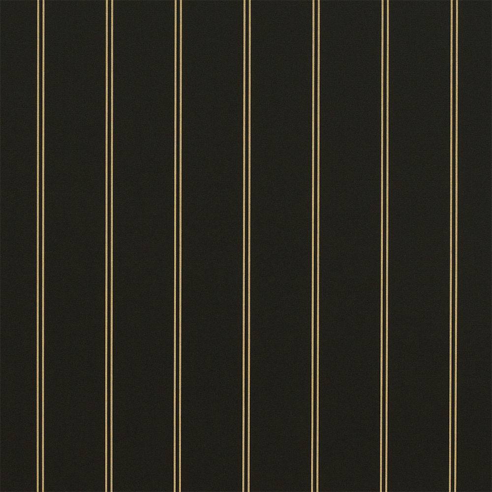 Sample of Sunbrella Cooper Black 4988 - 0000 46 - Inch Stripes Awning / Shade Fabric - SewKnot