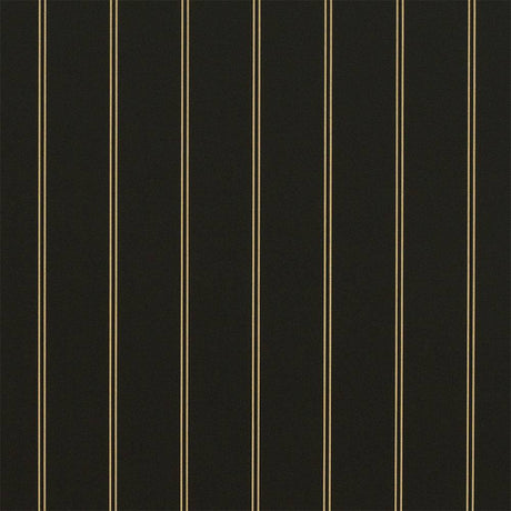 Sample of Sunbrella Cooper Black 4988 - 0000 46 - Inch Stripes Awning / Shade Fabric - SewKnot