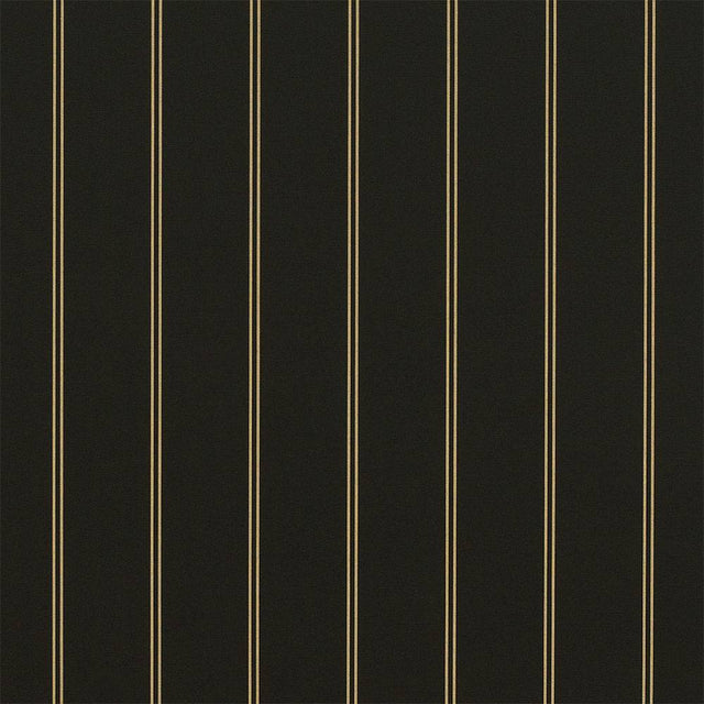 Sample of Sunbrella Cooper Black 4988 - 0000 46 - Inch Stripes Awning / Shade Fabric - SewKnot