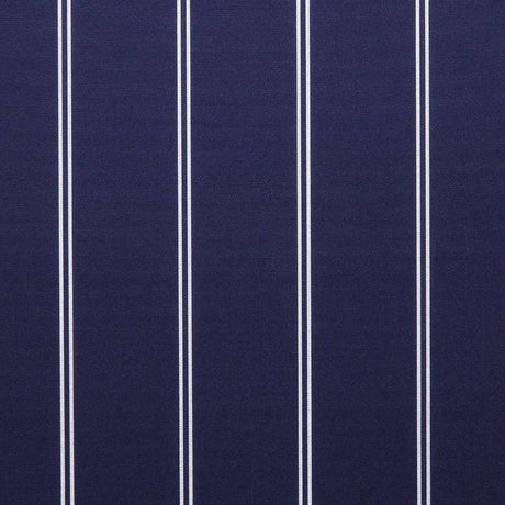 Sample of Sunbrella Cooper Navy 4987 - 0000 46 - Inch Stripes Awning / Shade Fabric - SewKnot