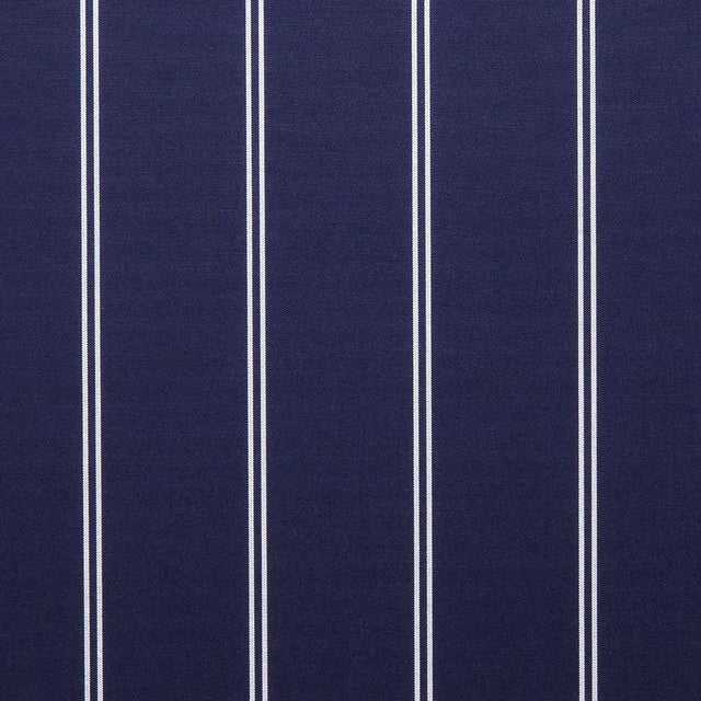 Sample of Sunbrella Cooper Navy 4987 - 0000 46 - Inch Stripes Awning / Shade Fabric - SewKnot