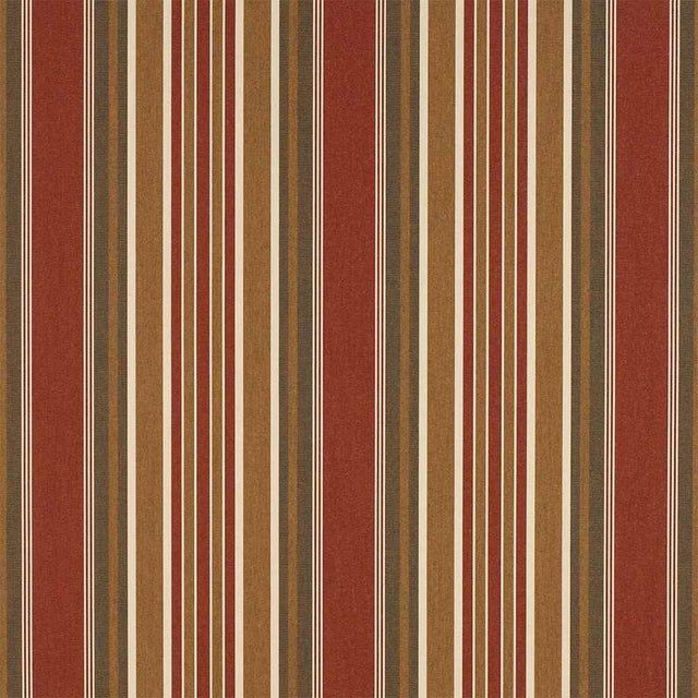 Sample of Sunbrella Eastland Redwood 4813 - 0000 46 - Inch Stripes Awning / Shade Fabric - SewKnot