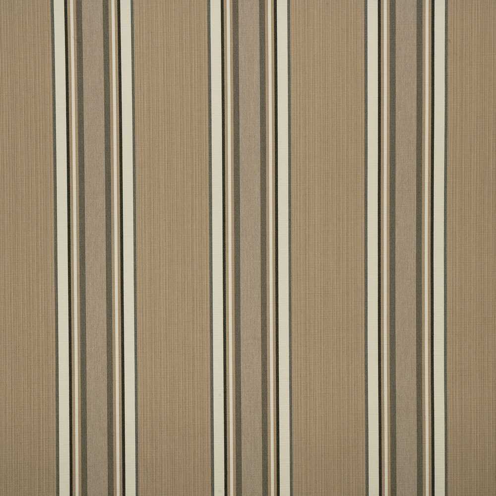 Sample of Sunbrella Emblem Beige 4837 - 0000 46 - Inch Stripes Mayfield Collection Awning / Shade Fabric - SewKnot