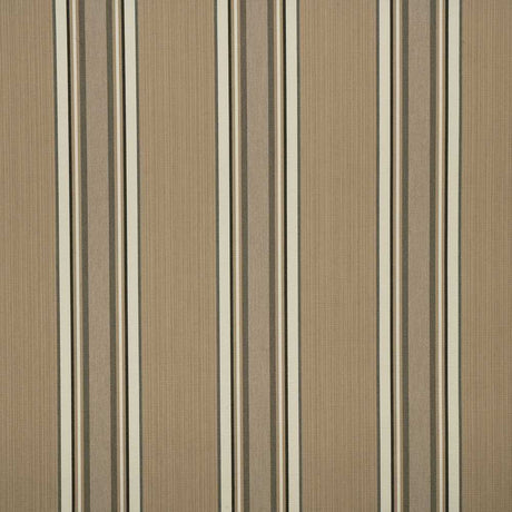 Sample of Sunbrella Emblem Beige 4837 - 0000 46 - Inch Stripes Mayfield Collection Awning / Shade Fabric - SewKnot