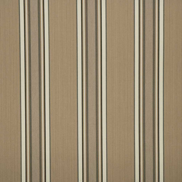 Sample of Sunbrella Emblem Beige 4837 - 0000 46 - Inch Stripes Mayfield Collection Awning / Shade Fabric - SewKnot