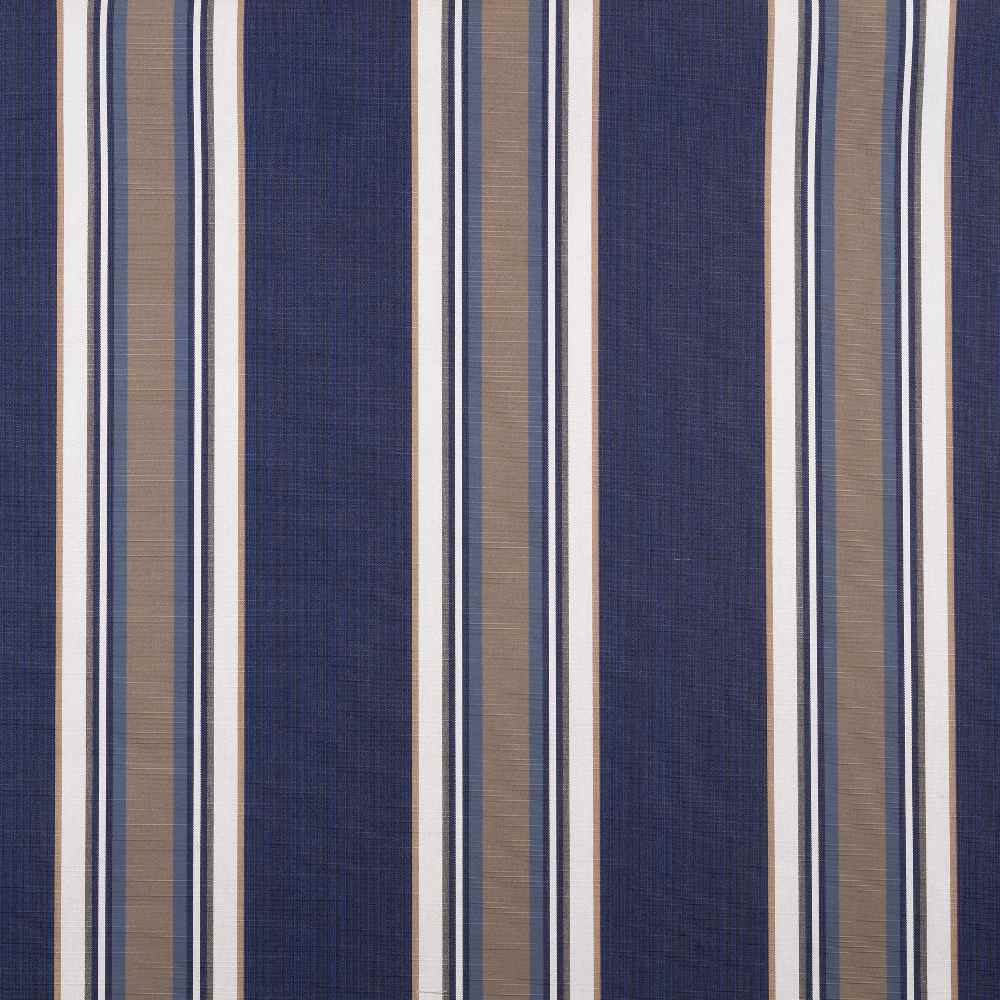 Sample of Sunbrella Emblem Navy 4898 - 0000 46 - Inch Stripes Mayfield Collection Awning / Shade Fabric - SewKnot