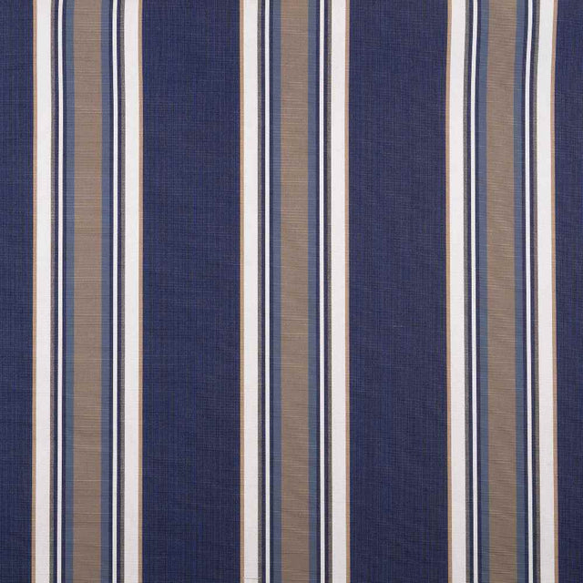 Sample of Sunbrella Emblem Navy 4898 - 0000 46 - Inch Stripes Mayfield Collection Awning / Shade Fabric - SewKnot