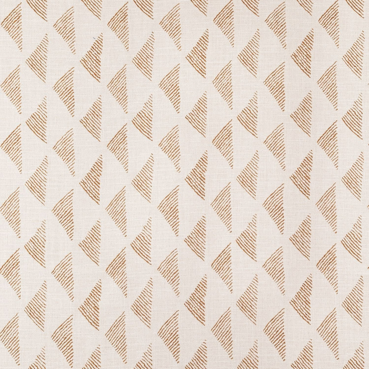 Sample of Sunbrella Etched Angles Cognac 146469 - 0002 Upholstery Fabric - SewKnot