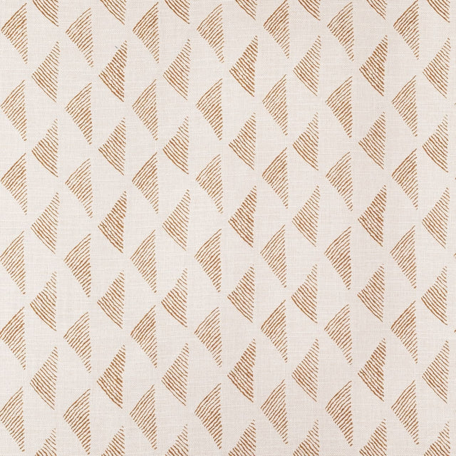 Sample of Sunbrella Etched Angles Cognac 146469 - 0002 Upholstery Fabric - SewKnot
