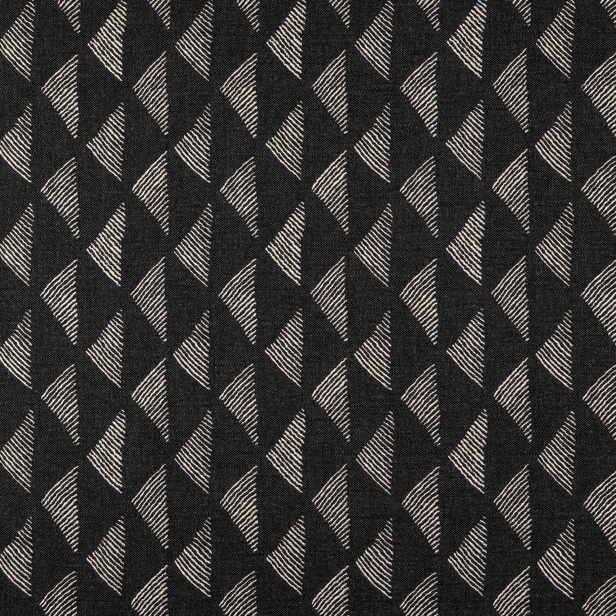 Sample of Sunbrella Etched Angles II Char 146470 - 0001 Upholstery Fabric - SewKnot