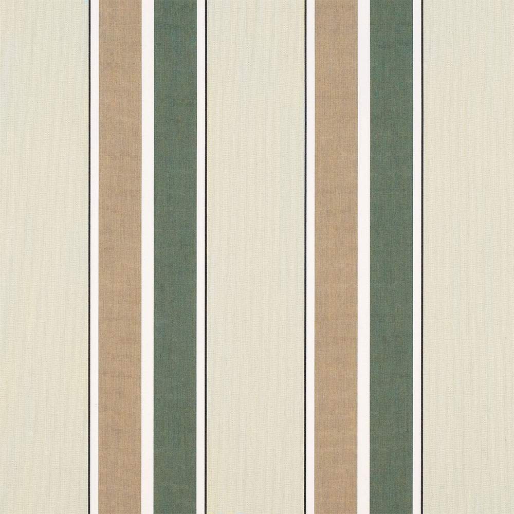 Sample of Sunbrella Fern / Heather Beige Blockstripe 4959 - 0000 46 - Inch Stripes Awning / Shade Fabric - SewKnot