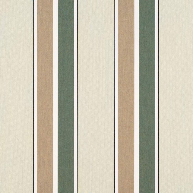 Sample of Sunbrella Fern / Heather Beige Blockstripe 4959 - 0000 46 - Inch Stripes Awning / Shade Fabric - SewKnot