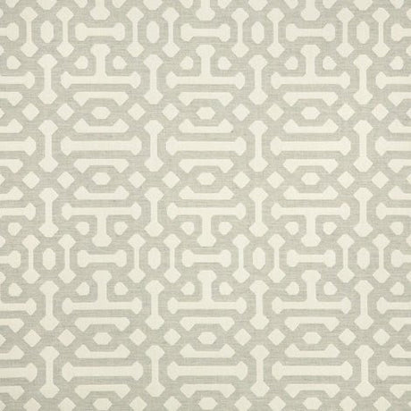 Sample of Sunbrella Fretwork Pewter 45991 - 0002 Upholstery Fabric - SewKnot