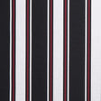 Sample of Sunbrella Hatteras Raven 4989 - 0000 46 - Inch Stripes Awning / Shade Fabric - SewKnot