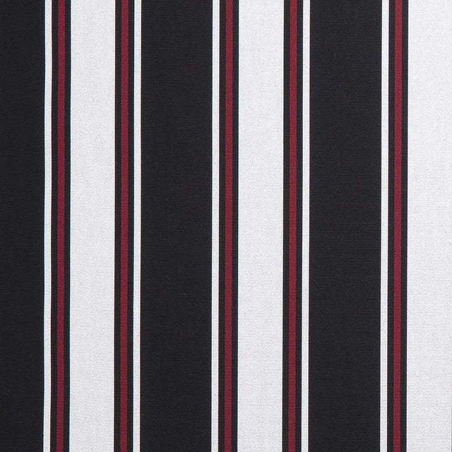 Sample of Sunbrella Hatteras Raven 4989 - 0000 46 - Inch Stripes Awning / Shade Fabric - SewKnot