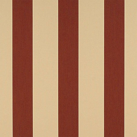 Sample of Sunbrella Havelock Brick 4985 - 0000 46 - Inch Stripes Awning / Shade Fabric - SewKnot