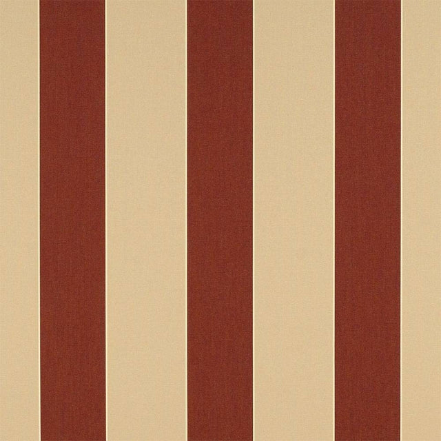 Sample of Sunbrella Havelock Brick 4985 - 0000 46 - Inch Stripes Awning / Shade Fabric - SewKnot