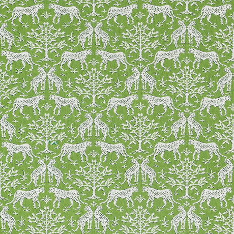 Sample of Sunbrella Jaipur Frame II Chive 146409 - 0002 Upholstery Fabric - SewKnot