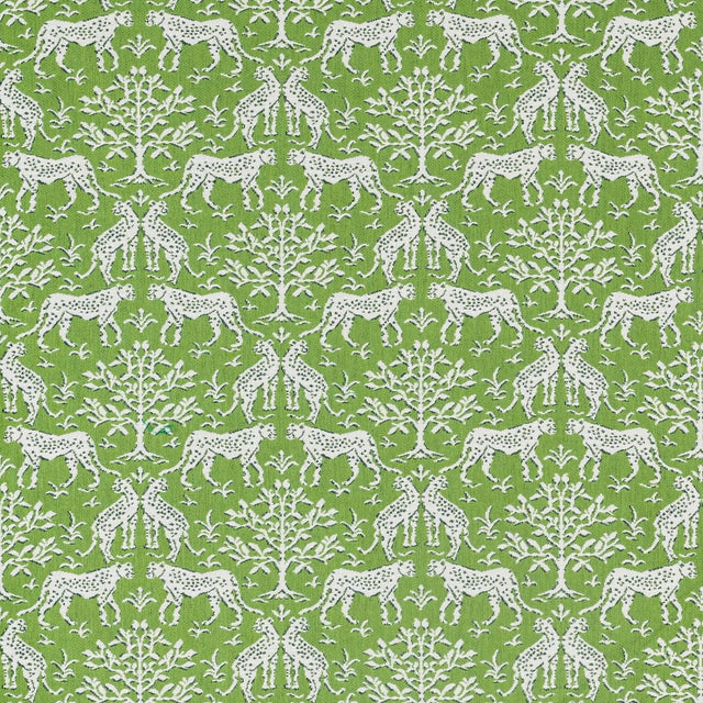Sample of Sunbrella Jaipur Frame II Chive 146409 - 0002 Upholstery Fabric - SewKnot