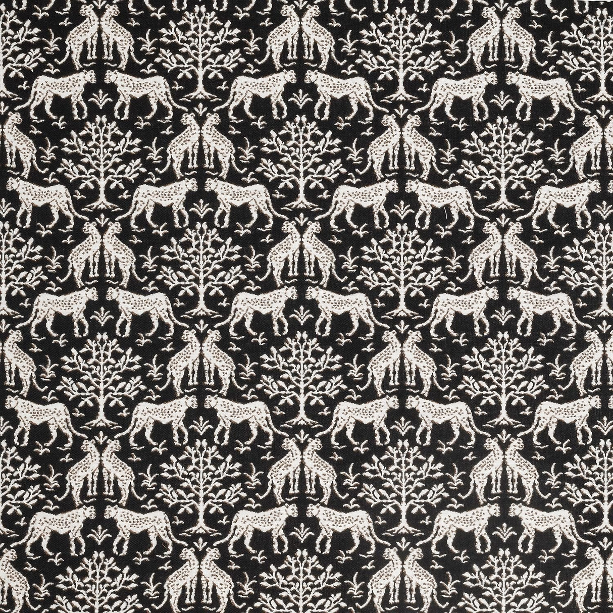 Sample of Sunbrella Jaipur Frame II Onyx 146409 - 0004 Upholstery Fabric - SewKnot