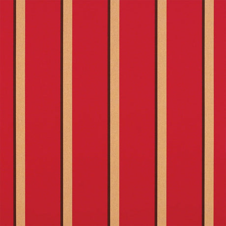 Sample of Sunbrella Manteo Cardinal 4991 - 0000 46 - Inch Stripes Mayfield Collection Awning / Shade Fabric - SewKnot