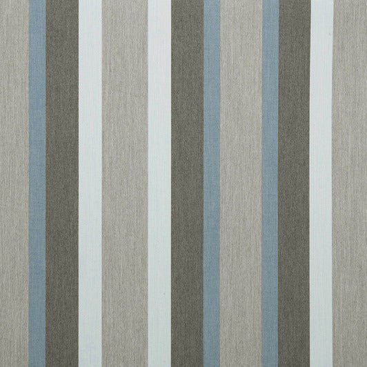 Sample of Sunbrella Marco Blue Grey 4704 - 0000 46 - Inch Stripes Awning / Shade Fabric - SewKnot