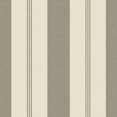 Sample of Sunbrella Moreland Taupe 4880 - 0000 46 - Inch Stripes Mayfield Collection Awning / Shade Fabric - SewKnot