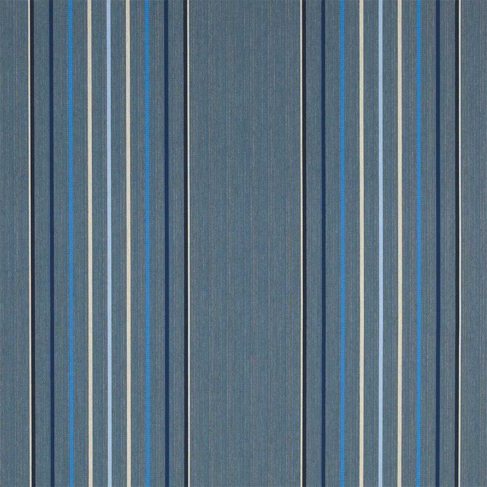 Sample of Sunbrella Motive Denim 4895 - 0000 46 - Inch Stripes Awning / Shade Fabric - SewKnot