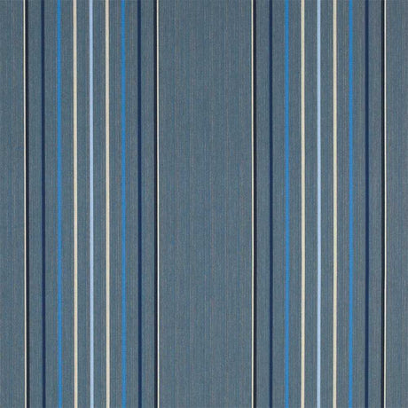 Sample of Sunbrella Motive Denim 4895 - 0000 46 - Inch Stripes Awning / Shade Fabric - SewKnot