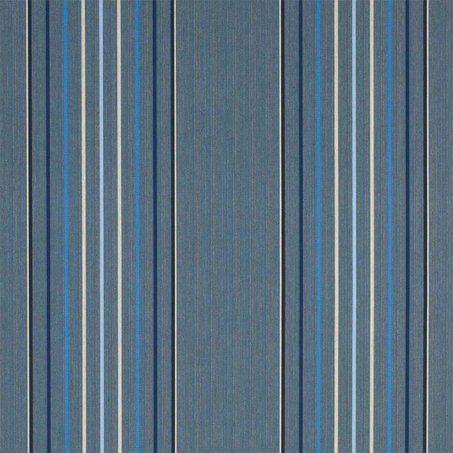 Sample of Sunbrella Motive Denim 4895 - 0000 46 - Inch Stripes Awning / Shade Fabric - SewKnot