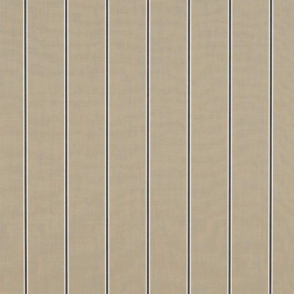 Sample of Sunbrella Putty Regimental 4961 - 0000 46 - Inch Stripes Awning / Shade Fabric - SewKnot