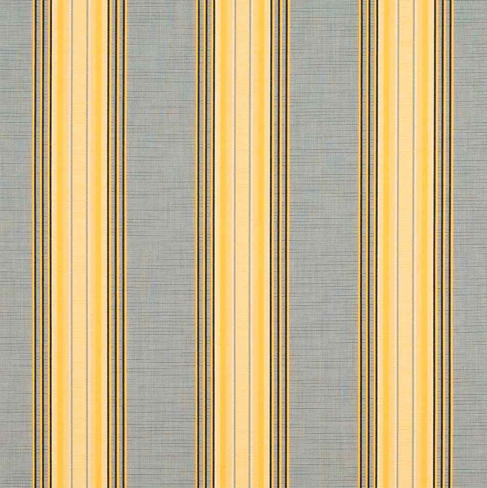 Sample of Sunbrella Rodanthe Metallic 4879 - 0000 46 - Inch Stripes Mayfield Collection Awning / Shade Fabric - SewKnot