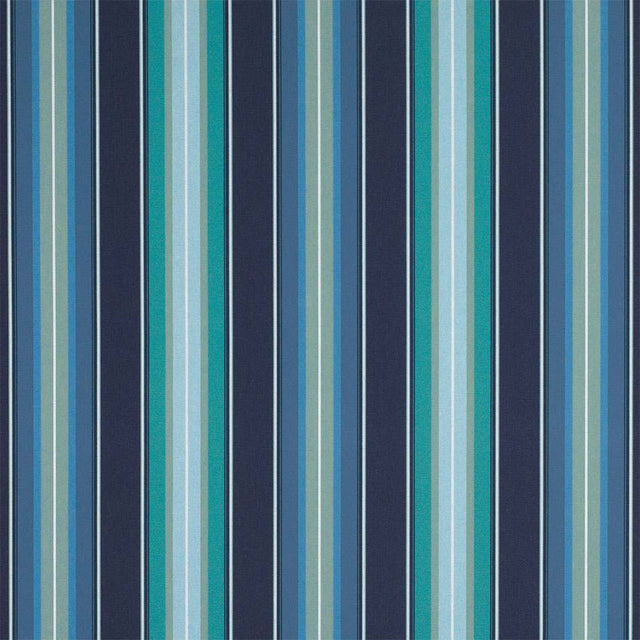 Sample of Sunbrella Saxon Cascade 4884 - 0000 46 - Inch Stripes Awning / Shade Fabric - SewKnot