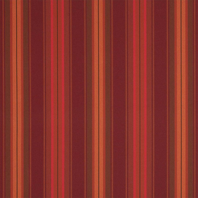 Sample of Sunbrella Saxon Chili 4885 - 0000 46 - Inch Stripes Awning / Shade Fabric - SewKnot