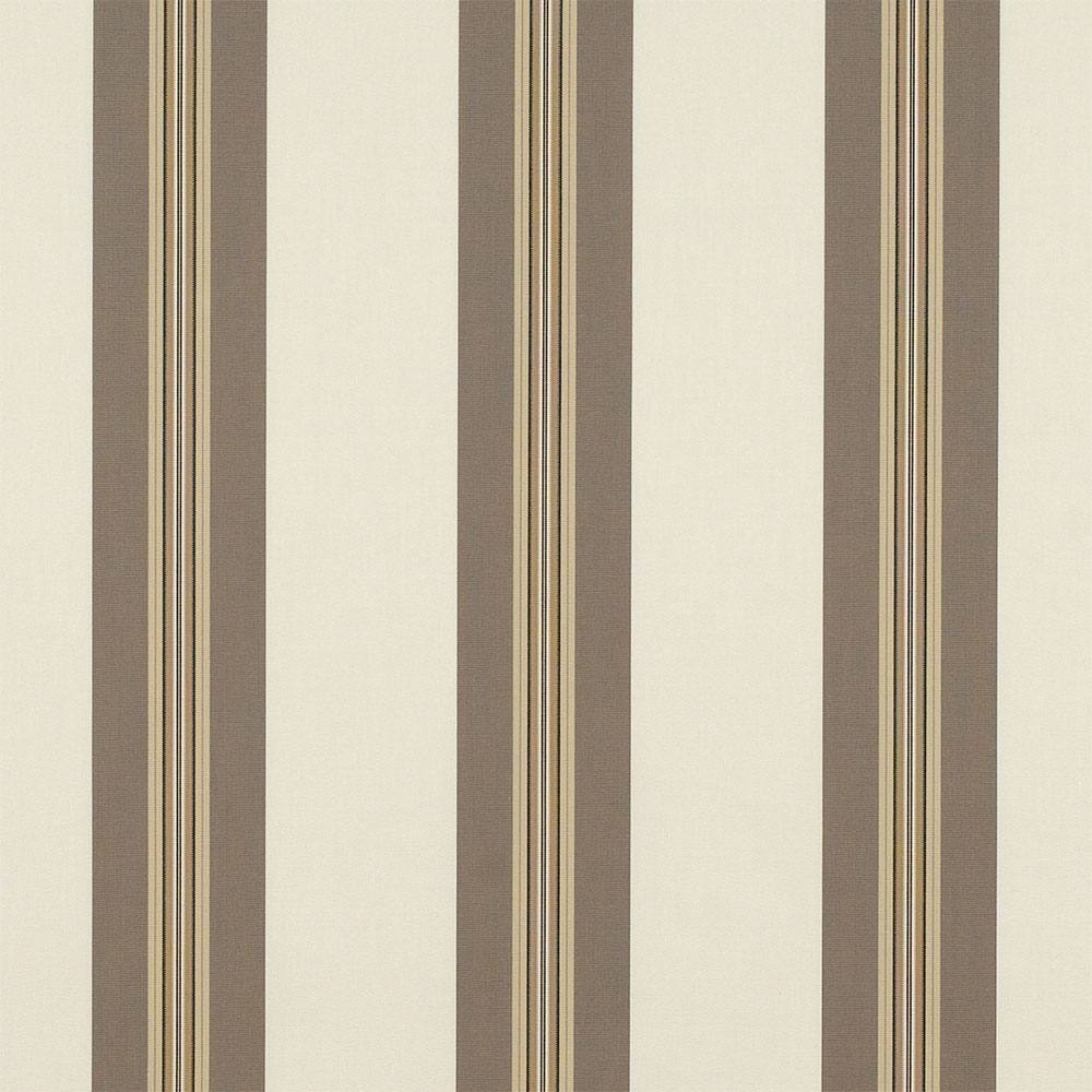 Sample of Sunbrella Taupe Tailored Bar Stripe 4945 - 0000 46 - Inch Stripes Awning / Shade Fabric - SewKnot