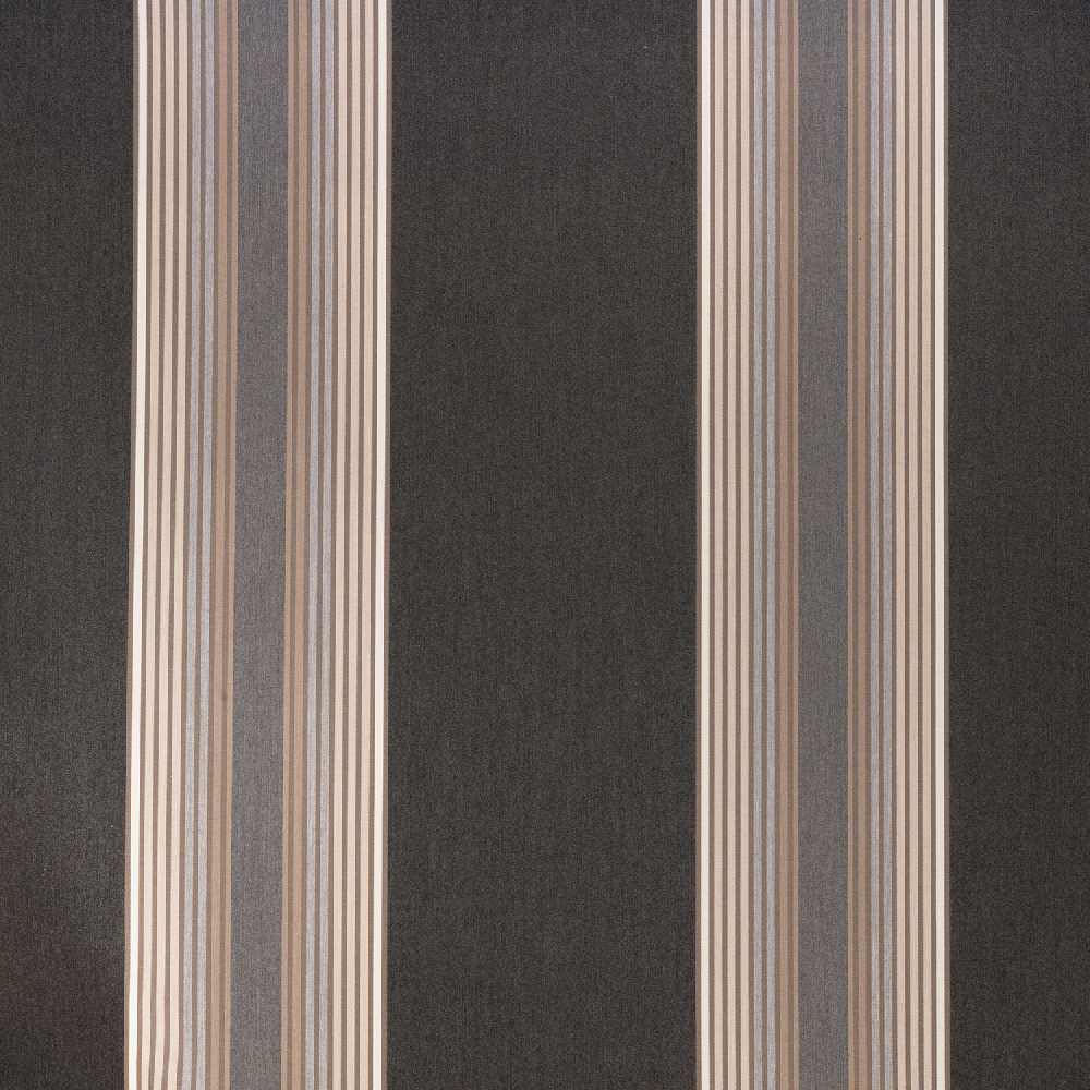 Sample of Sunbrella Tillman Shale 4836 - 0000 46 - Inch Stripes Awning / Shade Fabric - SewKnot