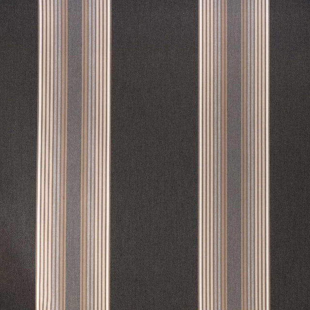 Sample of Sunbrella Tillman Shale 4836 - 0000 46 - Inch Stripes Awning / Shade Fabric - SewKnot