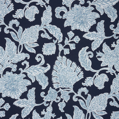 Sunbrella Floral Song Navy 146023 - 0003 Upholstery Fabric - SewKnot