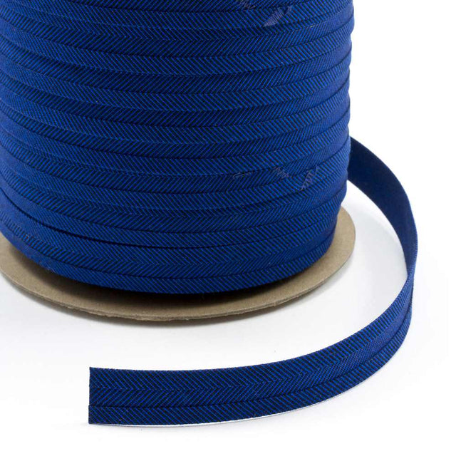 Sunbrella Marine Binding 2ET Bias Cut 3/4 inch x 100 yards 4617 Royal Blue Tweed - SewKnot