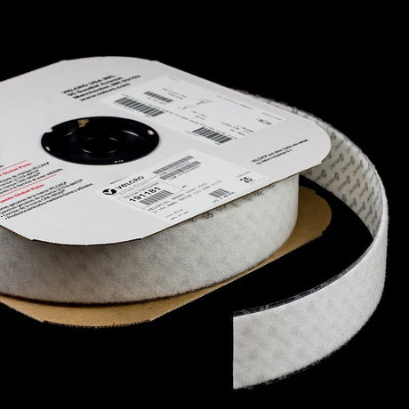 Velcro Brand Nylon Tape Loop #1000 Adhesive Backing 2 Inch White 191181 (25 yard roll) - SewKnot