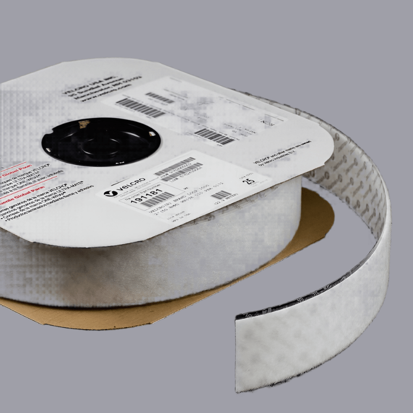 Velcro Brand Nylon Tape Loop #1000 Adhesive Backing 2 Inch White 191181 (25 yard roll) - SewKnot