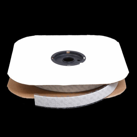 Velcro Brand Polyester Tape Hook #81 Adhesive Backing 1 Inch White 155553 (25 yard roll) - SewKnot