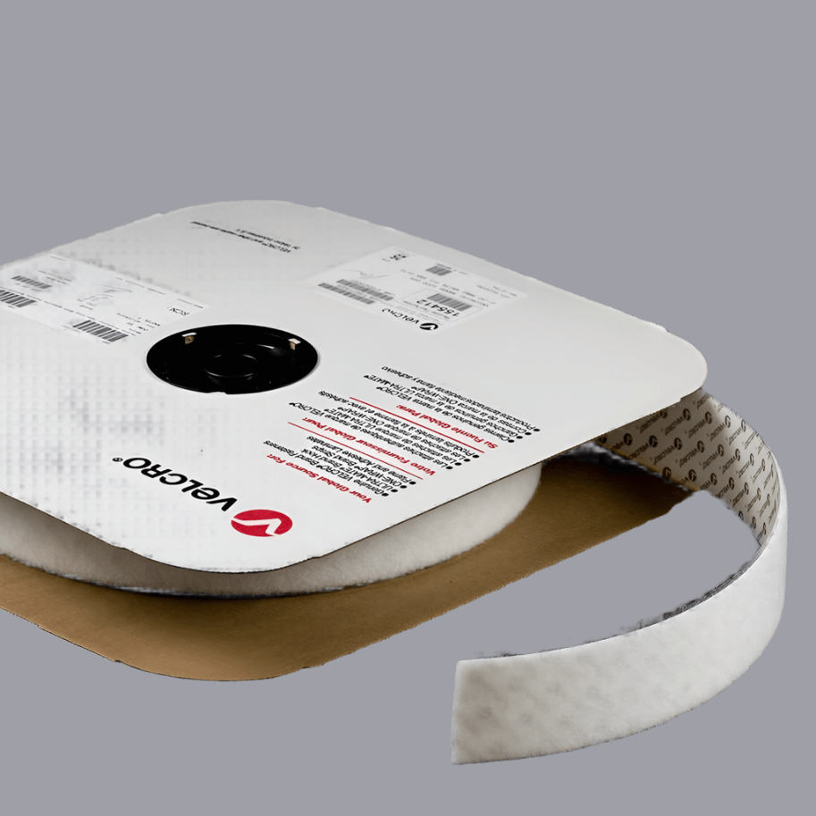 Velcro Brand Polyester Tape Loop #9000 Adhesive Backing 2 Inch White 192206/155412 (25 yard roll) - SewKnot